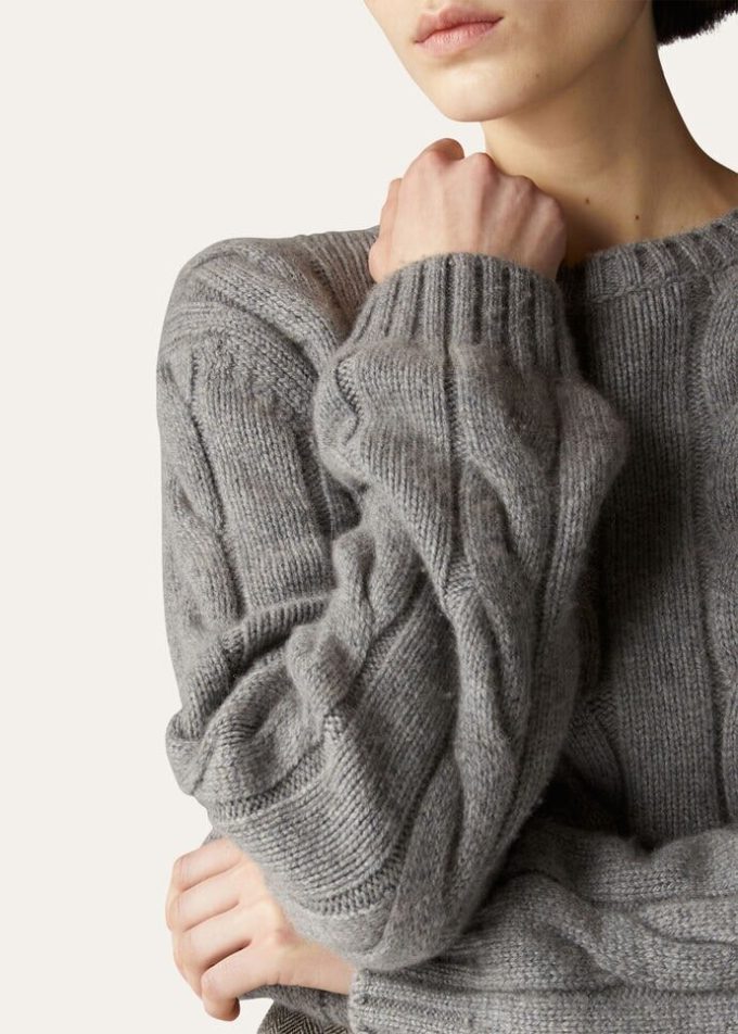 Bluza z okrągłym dekoltem Napier Bluza z okrągłym dekoltem Napier