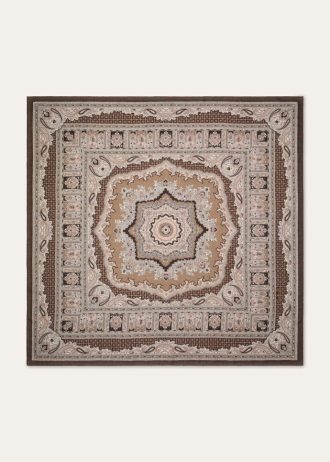 Kwiatowy szal majolikowy 90 x 90