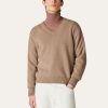 Sweter Loro z dekoltem w serek